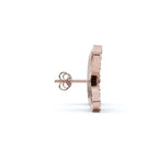 The Flutter Statement: 1.06 CTW Dimensional Lab-Grown Diamond Butterfly Studs Gold/Platinum