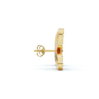 The Flutter Statement: 1.06 CTW Dimensional Lab-Grown Diamond Butterfly Studs Gold/Platinum