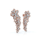 The Wildflower Vine: 3.30 CTW Graduated Diamond Cluster Statement Studs 14K-18K Gold/Platinum