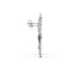 The Wildflower Vine: 3.30 CTW Graduated Diamond Cluster Statement Studs 14K-18K Gold/Platinum