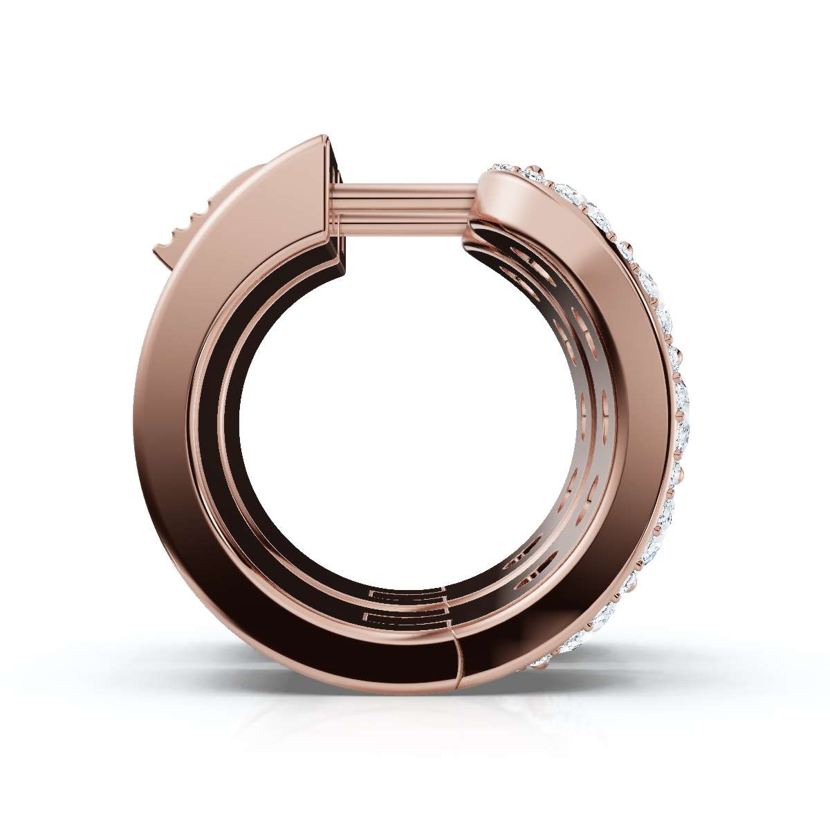The Grand Mosaic: 2.12 CTW Multi-Stone Pavé Halo Statement Huggies 14K-18K Gold/Platinum