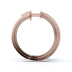 The Grand Pavé Hoop: 1.72 - 2.50 CTW Triple-Row Diamond Adjustable Statement Hoops 14K-18K Gold Platinum