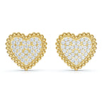 14K Yellow Gold Stud Lab Grown Diamond Earring (1 1/10 ct. tw)