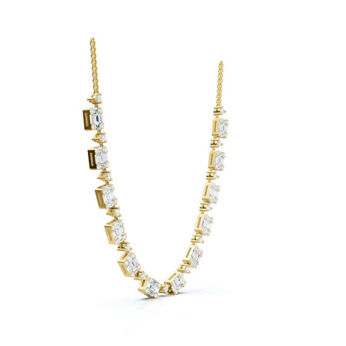 14K White Gold Fashion Lab Grown Diamond Necklace (14 ct. tw)