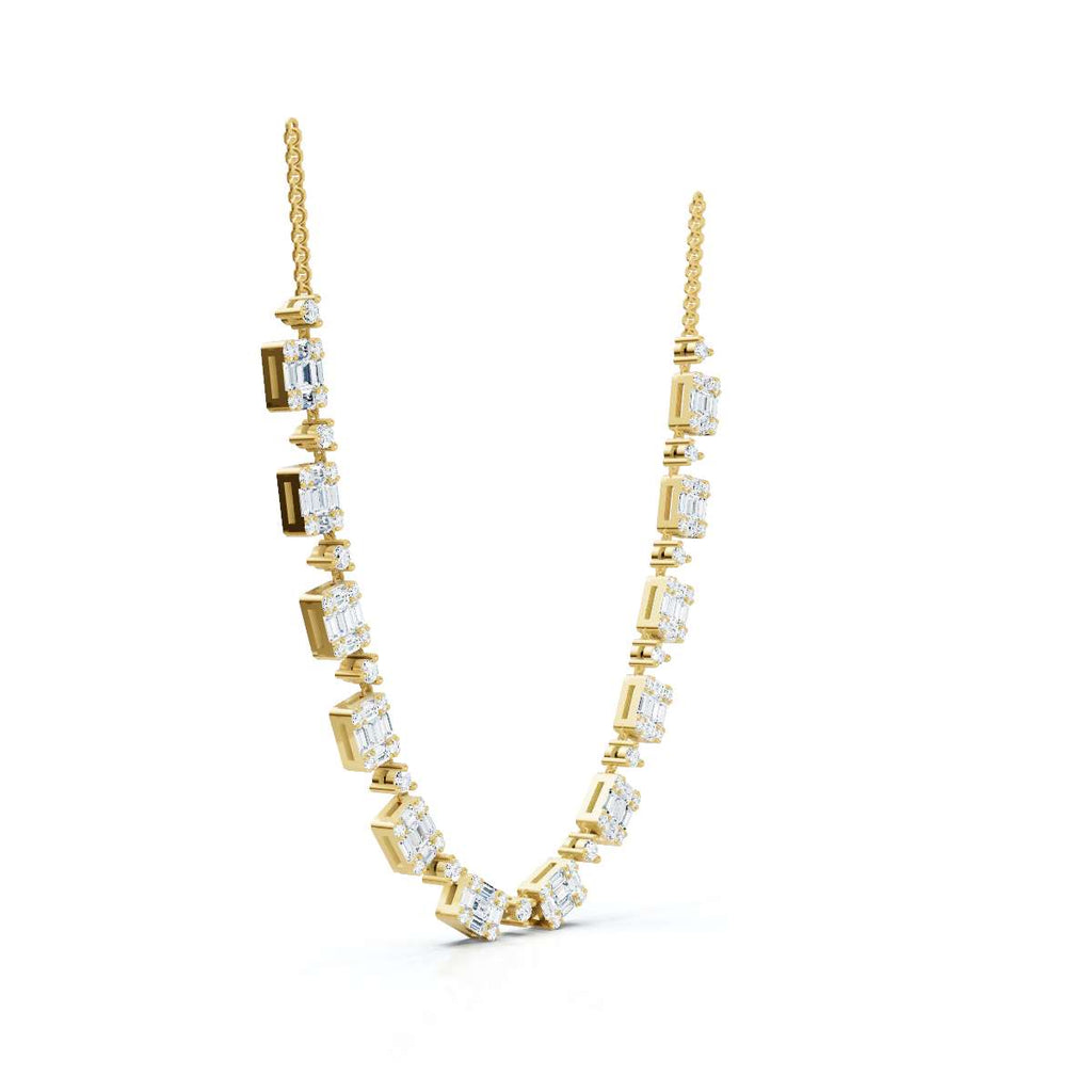 14K White Gold Fashion Lab Grown Diamond Necklace (14 ct. tw)