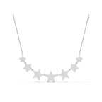 0.64 CTW Round Lab-Grown Diamond Multi-Star Constellation Statement Necklace 14K-18K Gold/Platinum