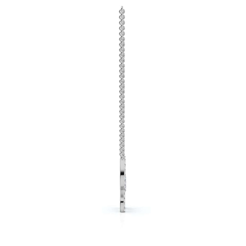 0.77 CTW Round Lab-Grown Diamond Open Wing Butterfly Pendant Necklace 14K-18K Gold/Platinum