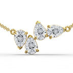 14K White Gold Fashion Lab Grown Diamond Necklace (8 1/2 ct. tw)