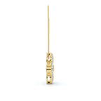 The Clover Blossom: 0.75 CTW Dimensional Diamond Pavé Pendant Necklace 14K-18K Gold/Platinum Necklace