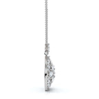 2.01 CTW Mixed-Cut Lab-Grown Diamond Geometric Kaleidoscope Medallion Necklace 14K-18K Gold/Platinum