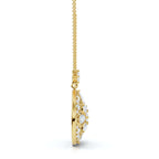 2.01 CTW Mixed-Cut Lab-Grown Diamond Geometric Kaleidoscope Medallion Necklace 14K-18K Gold/Platinum