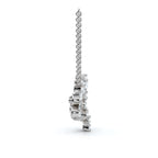 2.89 CTW Mixed-Shape Pear, Round, & Marquise Lab-Grown Diamond Spiral Pendant Necklace 14K Gold/Platinum