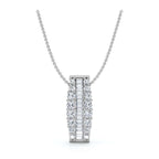 The Imperial Arch: 2.85 CTW Baguette & Round Diamond Statement Ba 14K-18K Gold/Platinum Necklace