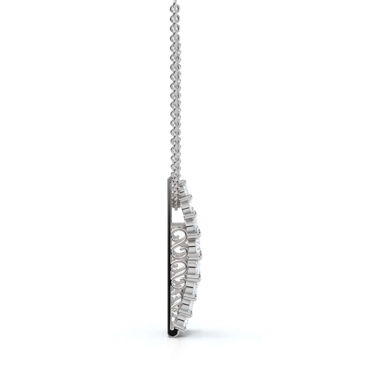 The Imperial Arch: 2.85 CTW Baguette & Round Diamond Statement Ba 14K-18K Gold/Platinum Necklace