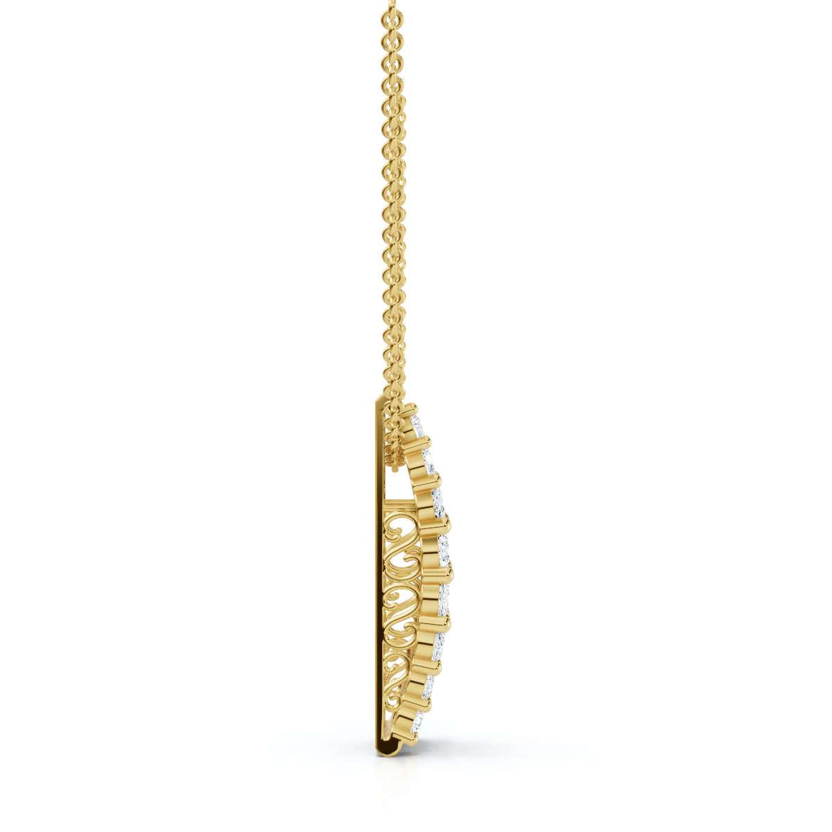 The Imperial Arch: 2.85 CTW Baguette & Round Diamond Statement Ba 14K-18K Gold/Platinum Necklace