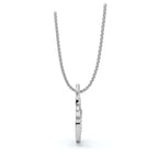 Timeless Romance: 0.61 CTW Round Lab-Grown Diamond Interlocking Double Heart Pendant Necklace