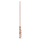 0.52 CTW Round Lab-Grown Diamond Asymmetrical Trio Leaf Pendant Necklace 14K-18K Gold/Platinum