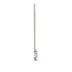 0.27 CTW Round Lab-Grown Diamond Tiered Starburst Flower Pendant Necklace 14K-18K Gold/Platinum
