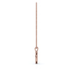 0.09 CTW Round Lab-Grown Diamond Half-Pavé Open Heart Pendant Necklace 14K-18K Gold/Platinum