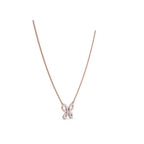 The Monarch Silhouette: 0.47 CTW Open-Wing Butterfly Pendant 14K-18K Gold/Platinum Necklace
