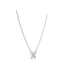 The Monarch Silhouette: 0.47 CTW Open-Wing Butterfly Pendant 14K-18K Gold/Platinum Necklace