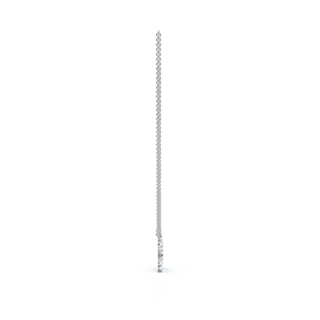 The Monarch Silhouette: 0.47 CTW Open-Wing Butterfly Pendant 14K-18K Gold/Platinum Necklace