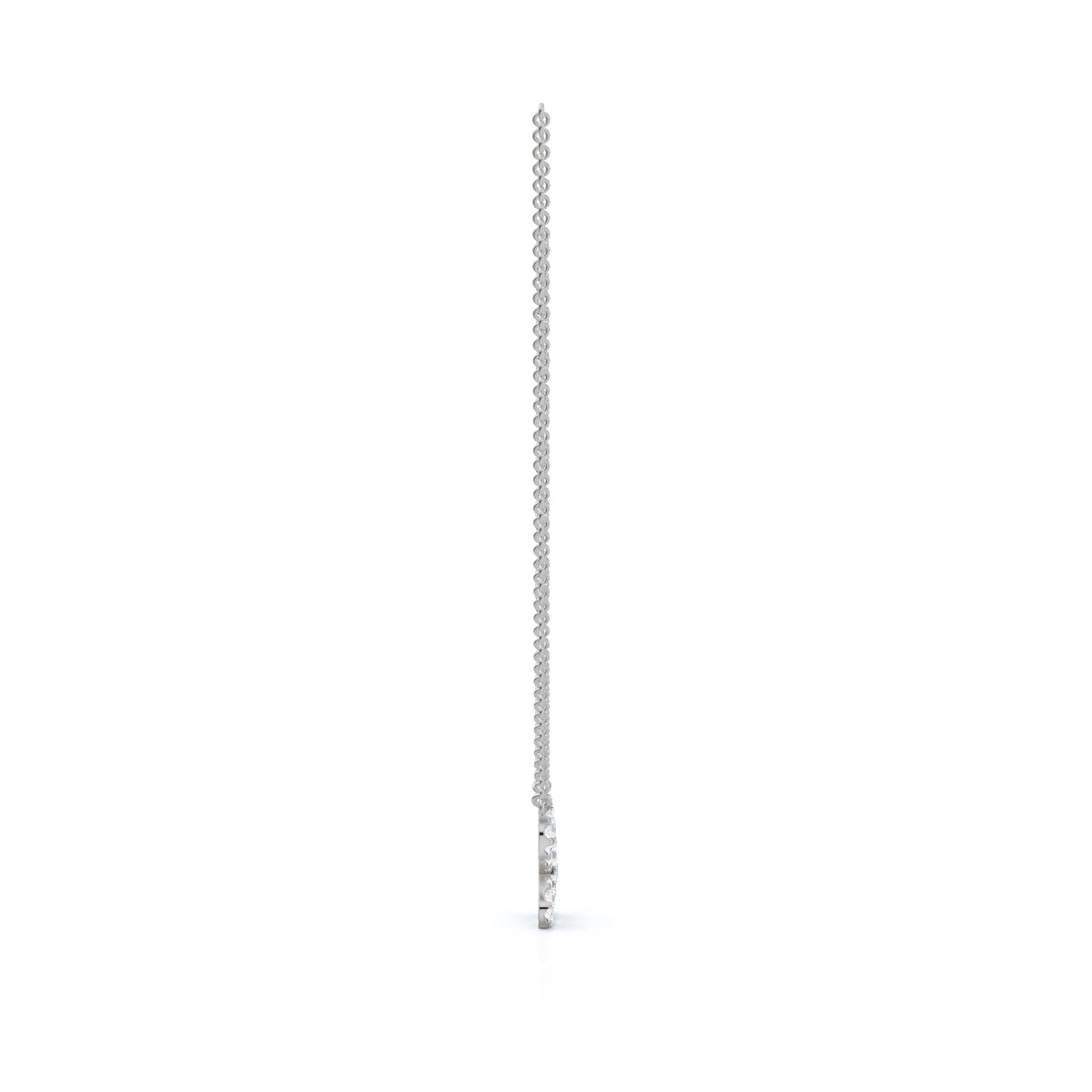 The Monarch Silhouette: 0.47 CTW Open-Wing Butterfly Pendant 14K-18K Gold/Platinum Necklace