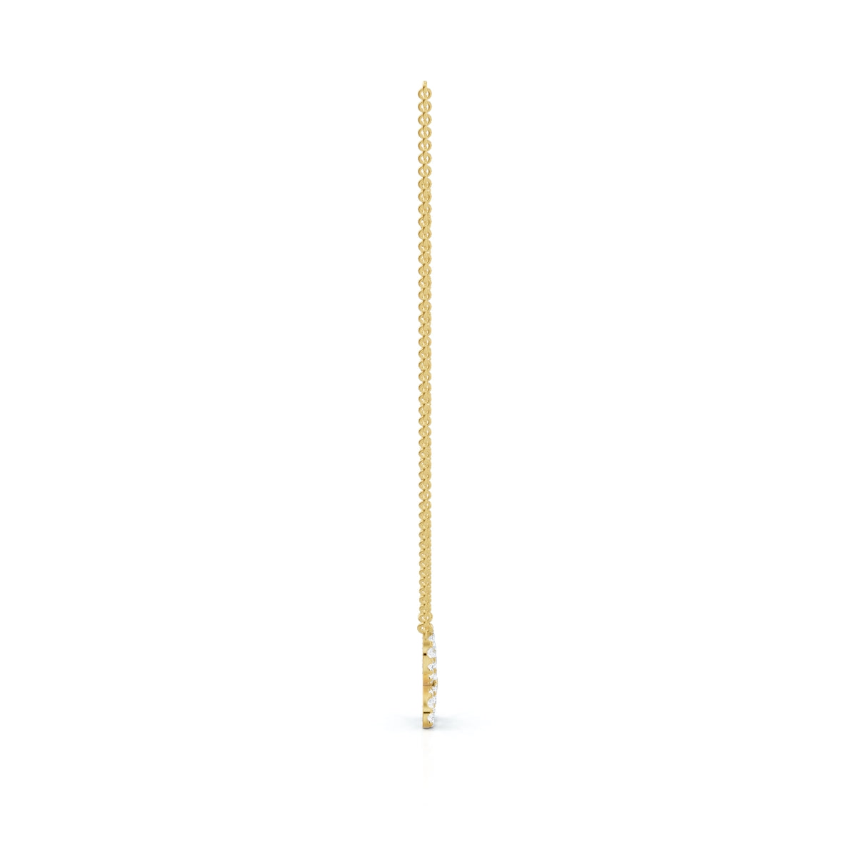 The Monarch Silhouette: 0.47 CTW Open-Wing Butterfly Pendant 14K-18K Gold/Platinum Necklace