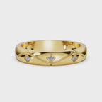 18K Yellow Gold Wedding Lab Grown Diamond Ring (1/10 ct. tw)