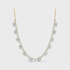14K White Gold Fashion Lab Grown Diamond Necklace (14 ct. tw)