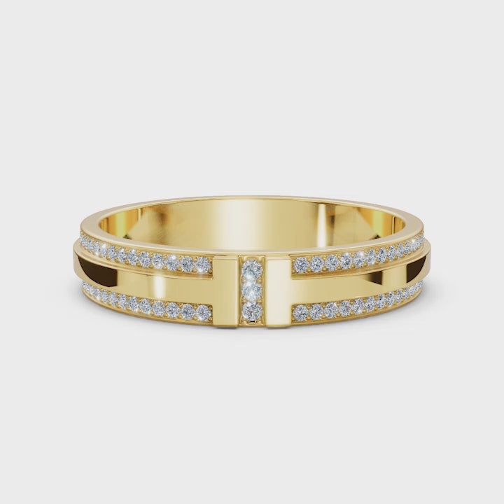 18K Yellow Gold Wedding Lab Grown Diamond Ring (3/4 ct. tw)