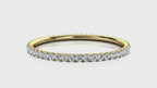 0.34-4 CTW Round Diamond Micro-Prong Full Eternity Band in 14K Yellow Gold Ring