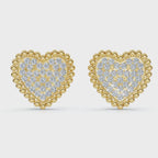 14K Yellow Gold Stud Lab Grown Diamond Earring (1 1/10 ct. tw)