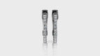 The Nova Huggie: 1.00 CTW Round Lab-Grown Diamond Shared-Prong Hoop Earrings 18K Gold