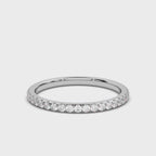 The Endless Ribbon: 0.46 CTW Petite Diamond Eternity Ring 14K-18K Gold/Platinum Band